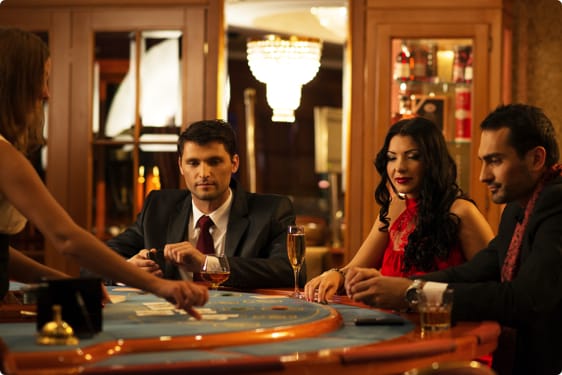 Blackjack spil på et casino