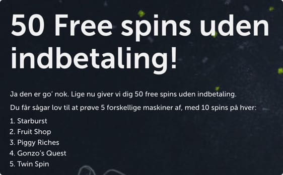 onsdags free spins
