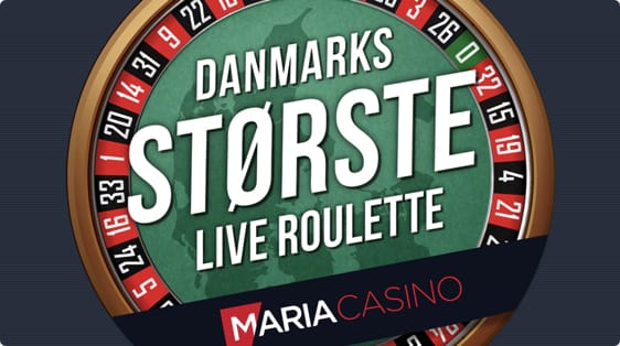 Danmarks største live roulette