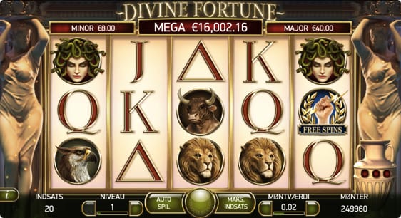 Divine Fortune Mega Jackpot vinder hos Royal