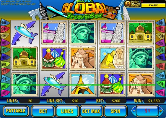 Global Traveler spillemaskine
