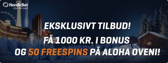 Nordicbet bonuskode – 50 free spins på ALOHA