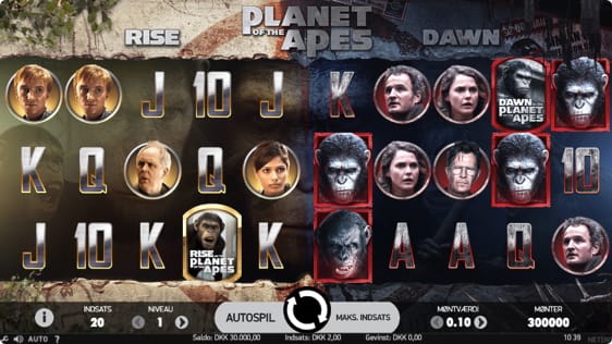 Planet of the Apes spillemaskine