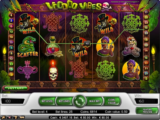 Voodoo Vibes spillemaskine