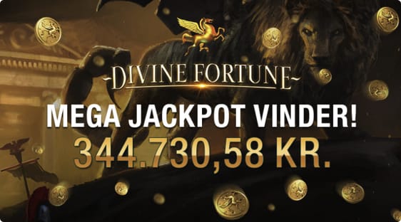 Dansker vandt jackpot på Divine Fortune automaten i September 2017