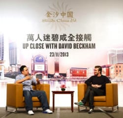 David Beckham skriver kontrakt med Macau kasino