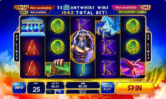 Vind 10 free spins på Age of the Gods: King of Olympus