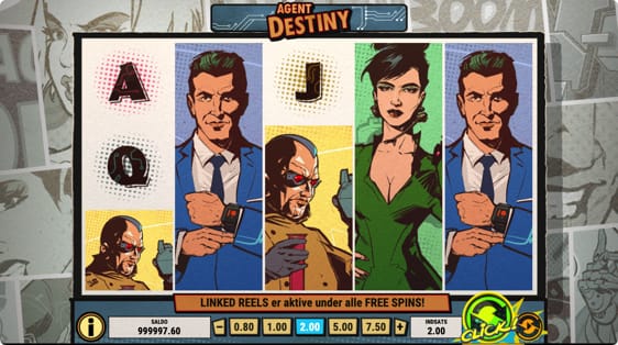 Agent Destiny spillemaskine – Udløs 9 gratis spins