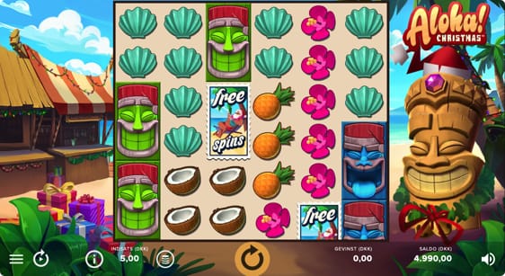 Aloha! Christmas spillemaskine med free spins