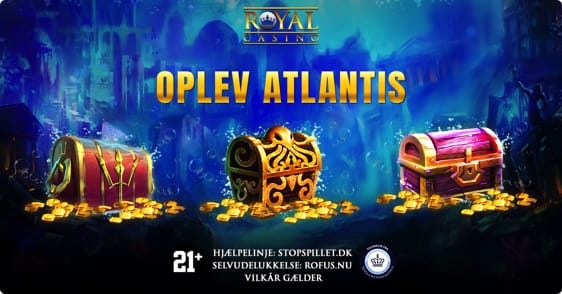 Atlantis kampagne: Vind free spins, bonus og lodder til lodtrækning