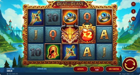 Beat the beast Dragons Wrath med 3 free spins