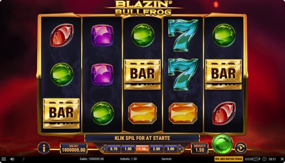 Blazin Bullfrog spilleautomat