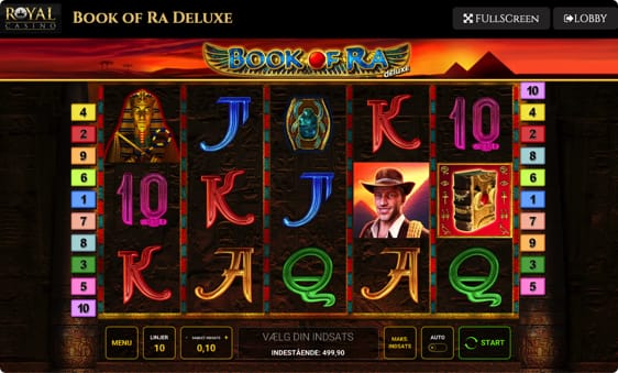 Book of Ra spillemaskine fra Novomatic hos RoyalCasino