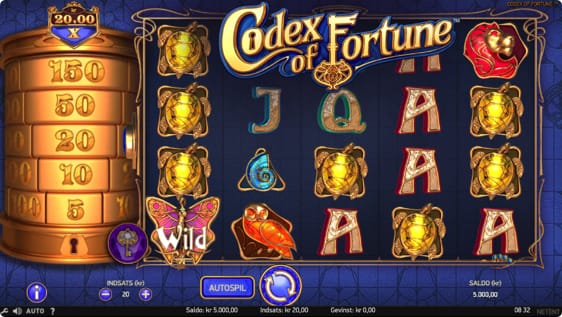 Codex of Fortune spillemaskine fra NetEnt