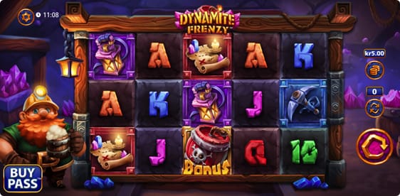 Dynamite Frenzy Spillemaskine med free spins