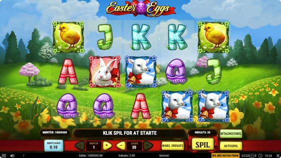 Spillemaskine med påske-tema og free spins