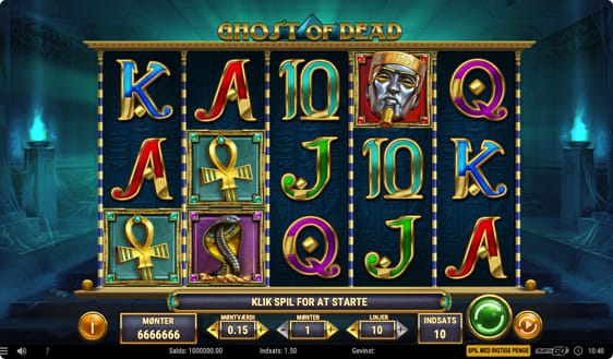 Hhost of Dead med 10 free spins