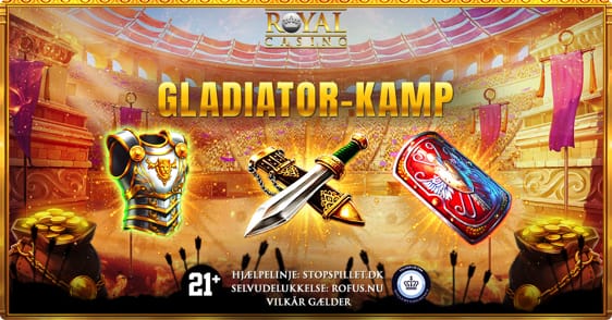 Gladiator-kamp med free spins og daglige præmier