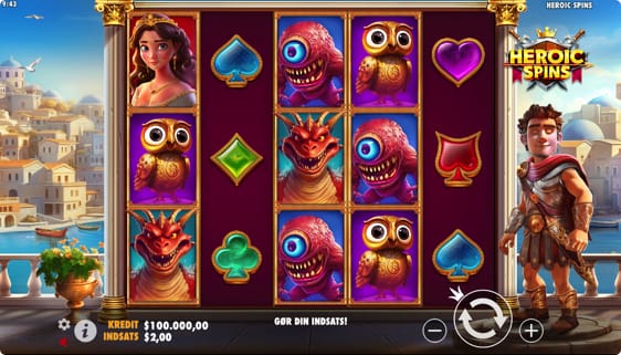 Heroic Spins med free spins