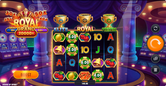 House of Spins med bonusrunder og jackpots