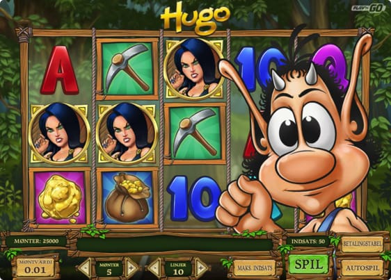 Hugo spillemaskine med free spins. Læs som Hugo spilleautomaten her