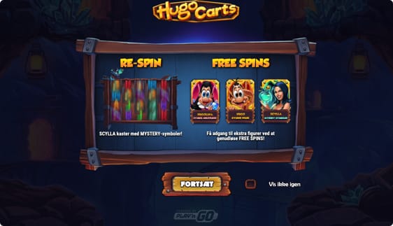 Hugo Carts spillemaskine med free spins