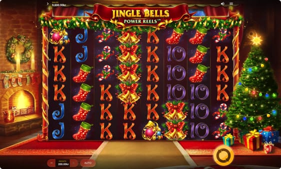 Jingle Bells Power Reels med free spins i december