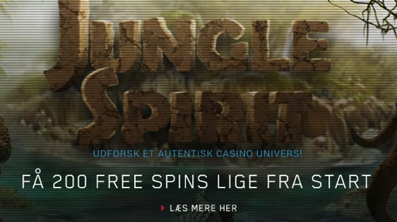 200 free spins på Jungle Spirit