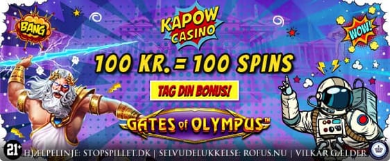 Kapow Casino: 500 free spins til nye kunder – helt uden bonuskode