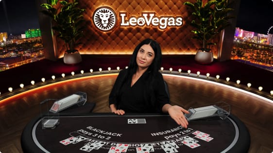 Live blackjack hos LeoVegas