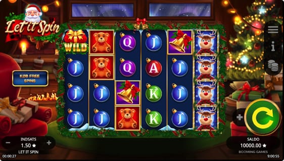 Let it Spin – vind 20 free spins juleaften