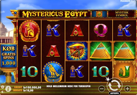 Mysterious Egypt spillemaskine med free spins