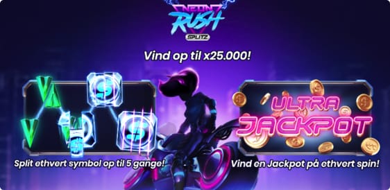 Neon Rush med 6 jackpots