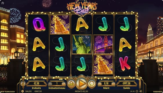 New Years Bash – nytårs automat med 15 free spins