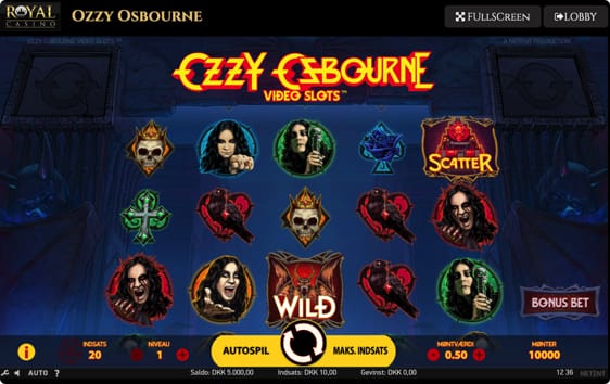 Ozzy Osbourne spillemaskine