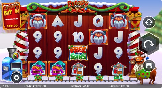 Rudolph Gone Wild spillemaskine med free spins