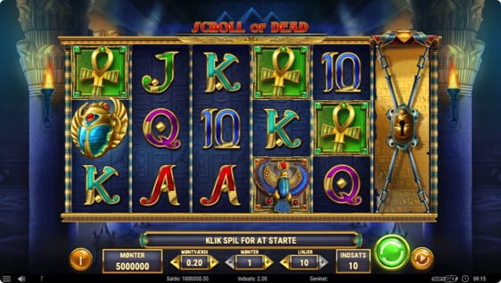 Scroll of Dead spillemaskine med 8 free spins