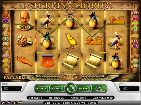 Secrets of Horus spillemaskine