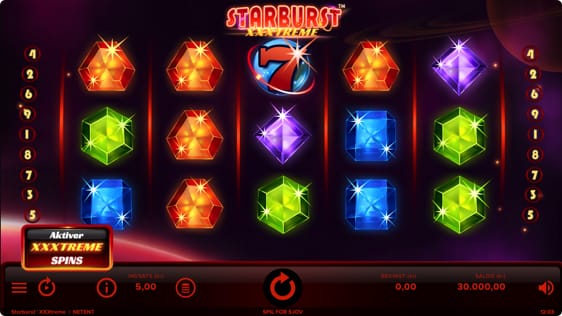 Starburst xxxtreme fra NetEnt