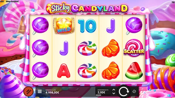 Sticky Candyland med 12 free spins