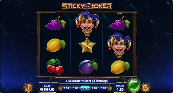 Sticky Joker spillemaskine med free spins
