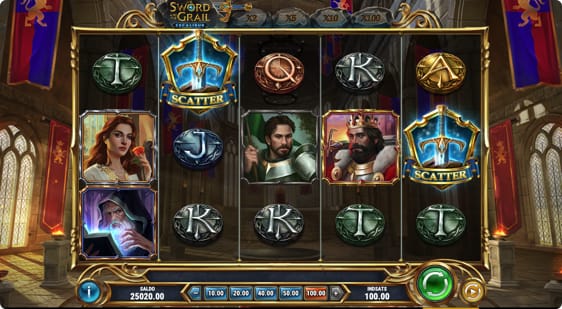 The Sword and the Grail Excalibur med 24 free spins