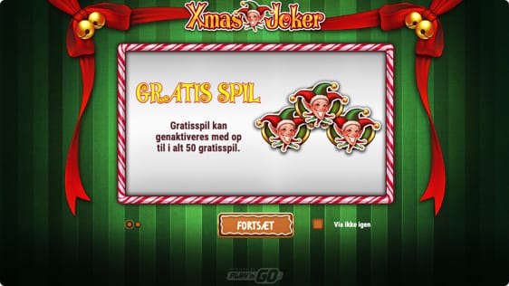 Xmas Joker med julegave og gratis spil