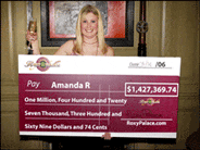 Amanda R, Jackpot vinder
