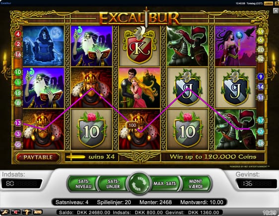 Excalibur Slot Spil