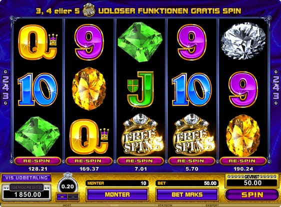Diamant automat fra Microgaming