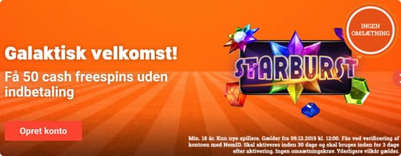 Livet er Dejligt! Nye kunder får 50 kr. gratis PLUS 50 free spins