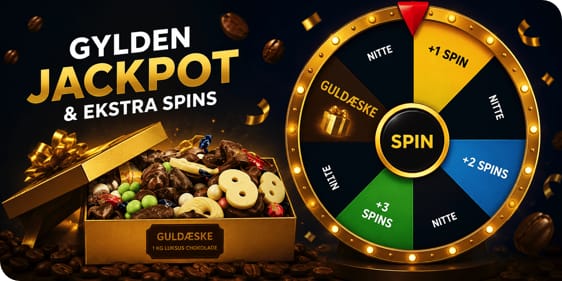Gratis lykkehjul med gylden jackpot